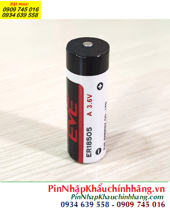 Pin EVE ER18505; Pin nuôi nguồn EVE ER18505 (18mmx50.5mm) lithium 3.6v 4000mAh